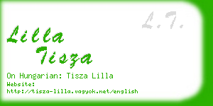 lilla tisza business card